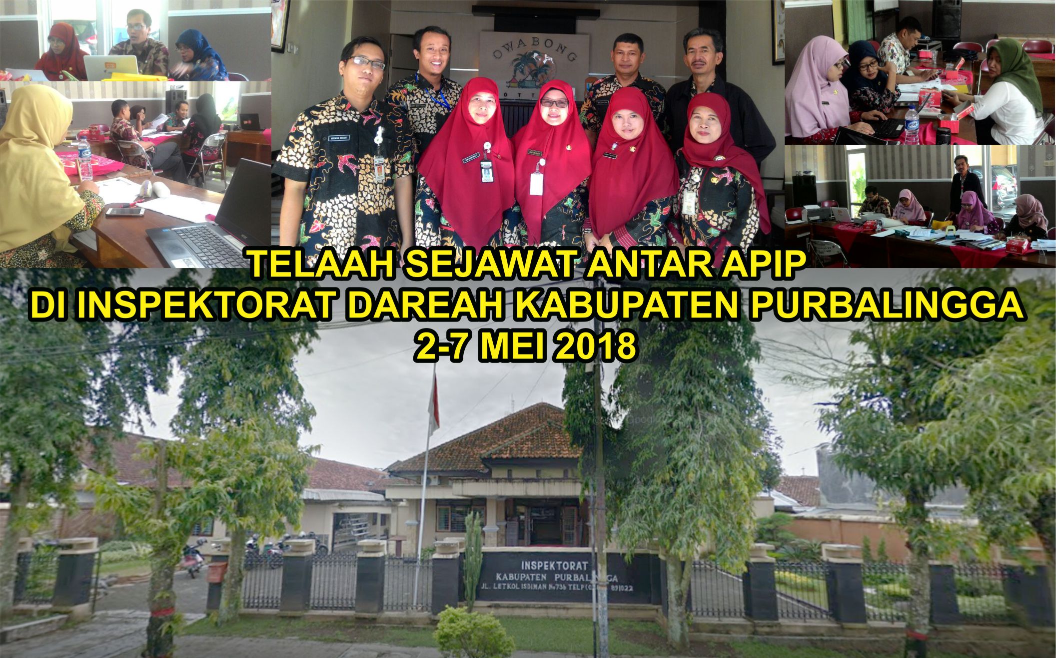 Inspektorat Kab Kebumen melakukan Telaah Sejawat ke Inspektorat Kab Purbalingga